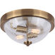 Everly 2 Light 13 inch Gold Flush Mount Ceiling Light