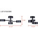 Montgomery LED 24.25 inch Black Semi-Flush Mount Ceiling Light