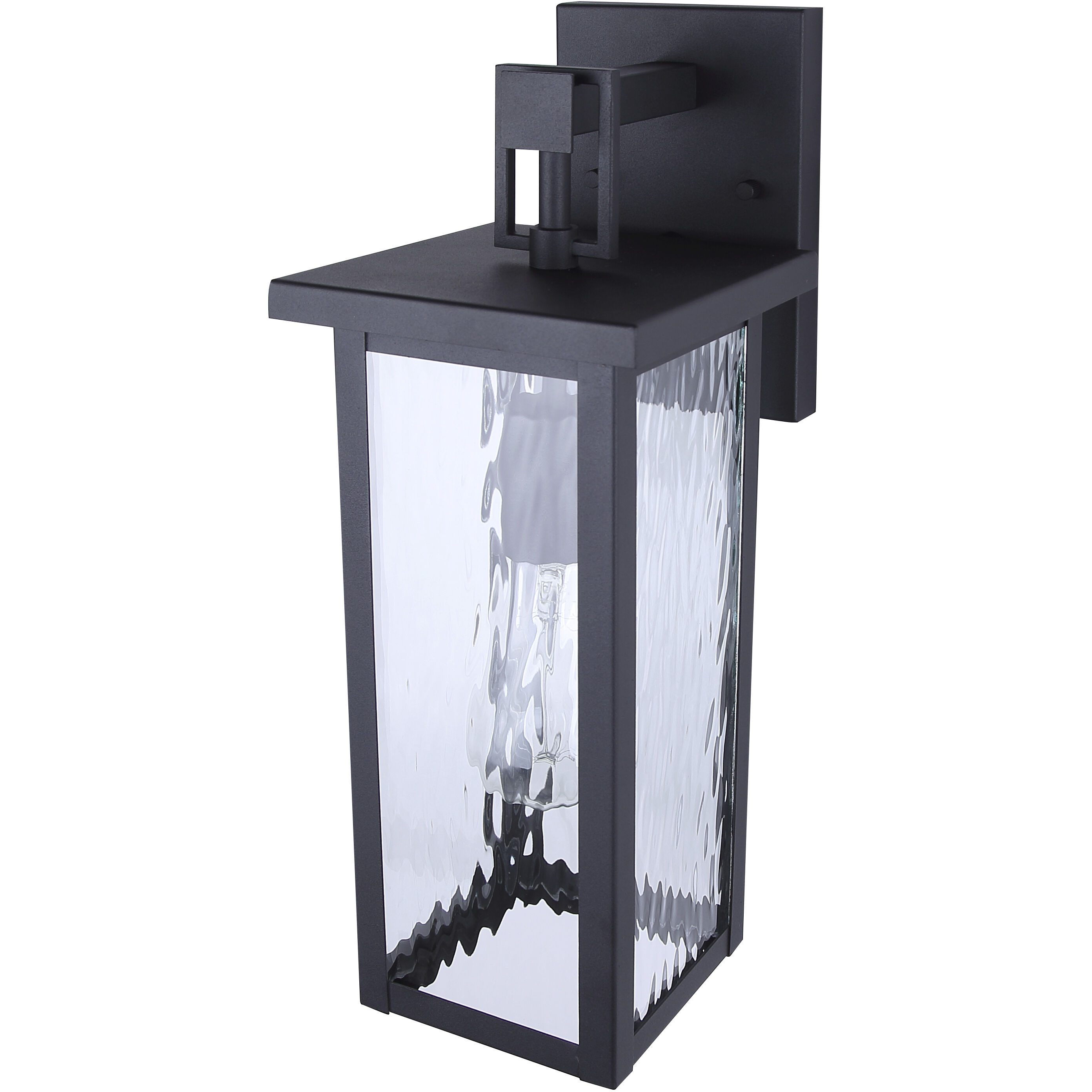 Shana 1 Light 16 inch Black Outdoor Wall Lantern