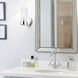Eden 1 Light 6.88 inch Chrome Vanity Light Wall Light