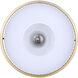 Eve 1 Light 12 inch Gold Semi-Flush Mount Ceiling Light