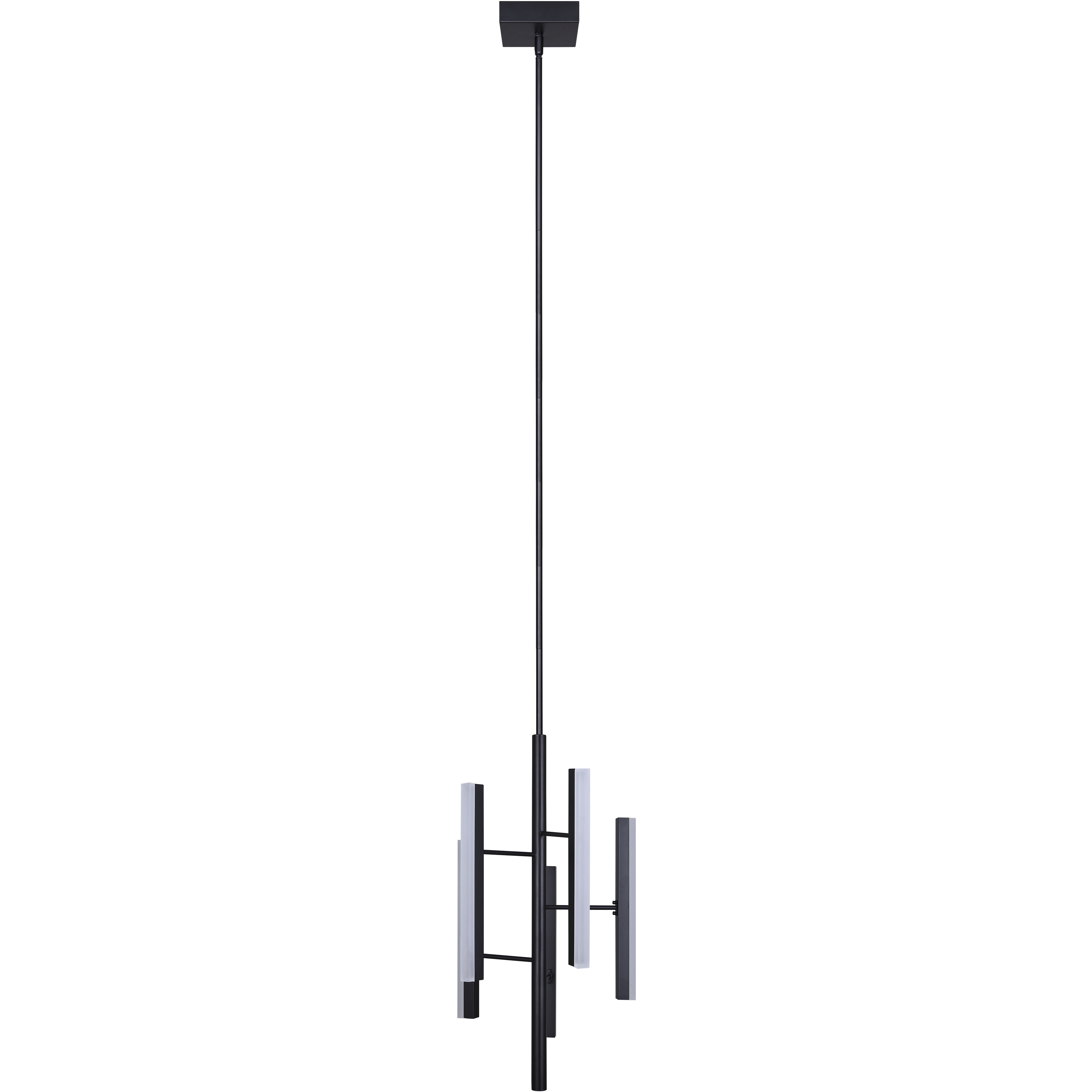Yavin LED 13.13 inch Black Chandelier Ceiling Light