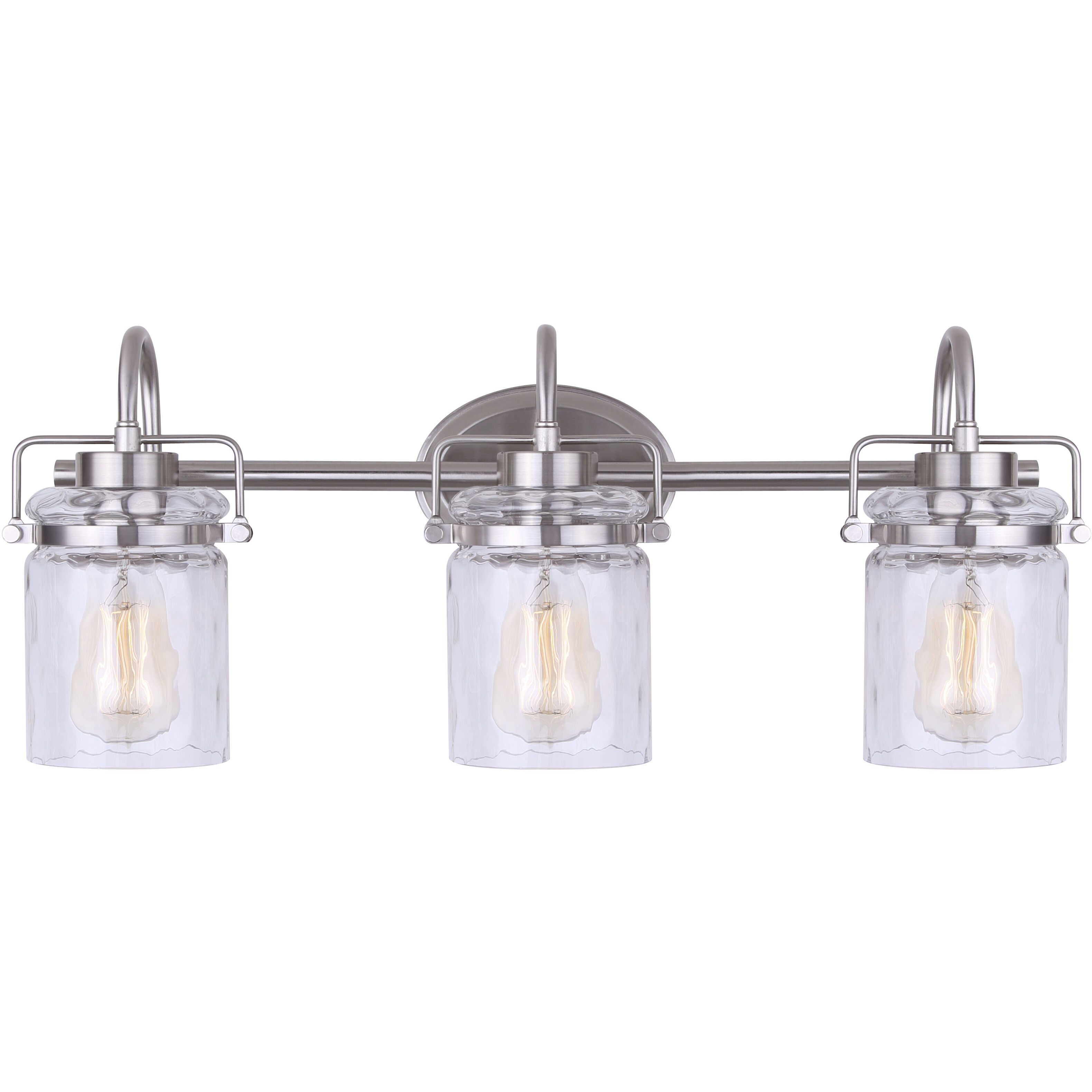 Madison 3 Light 25 inch Brushed Nickel Vanity Light Wall Light