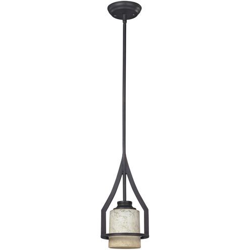 Madison 1 Light 7 inch Rubbed Antique Bronze Pendant Light Ceiling Light