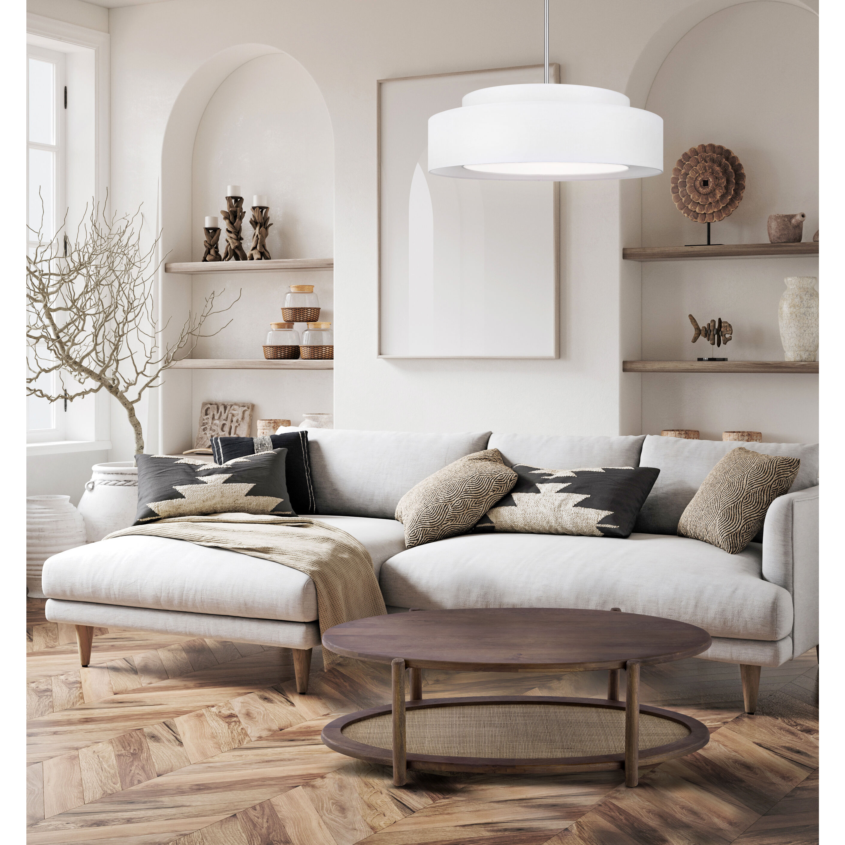 Garam 47 X 23.5 inch Walnut Coffee Table