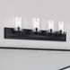 Hampton 4 Light 32 inch Matte Black Vanity Light Wall Light