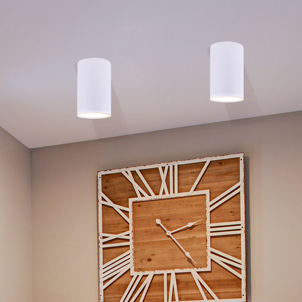 Agna 4 Light 4 inch White Flush Mount Ceiling Light