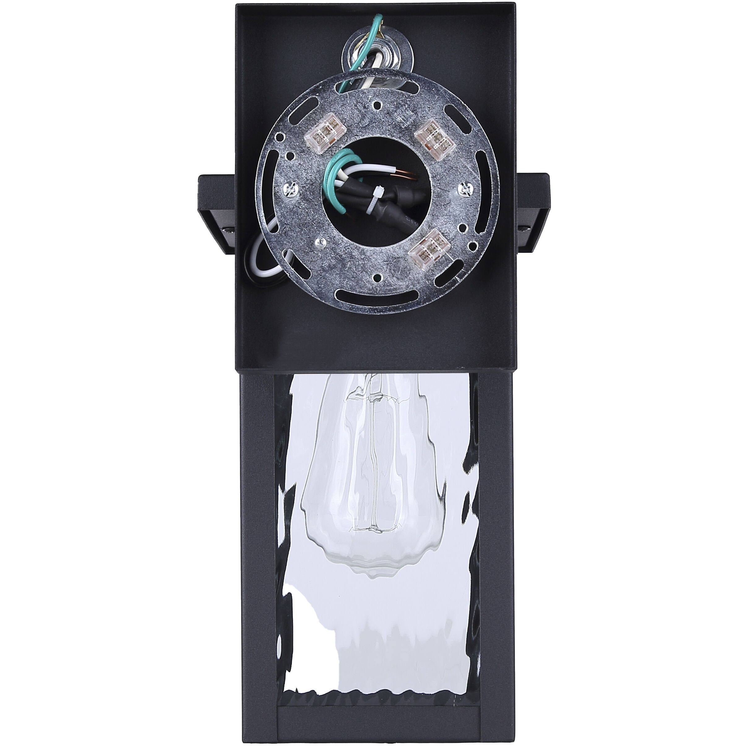 Shana 1 Light 12 inch Black Outdoor Wall Lantern