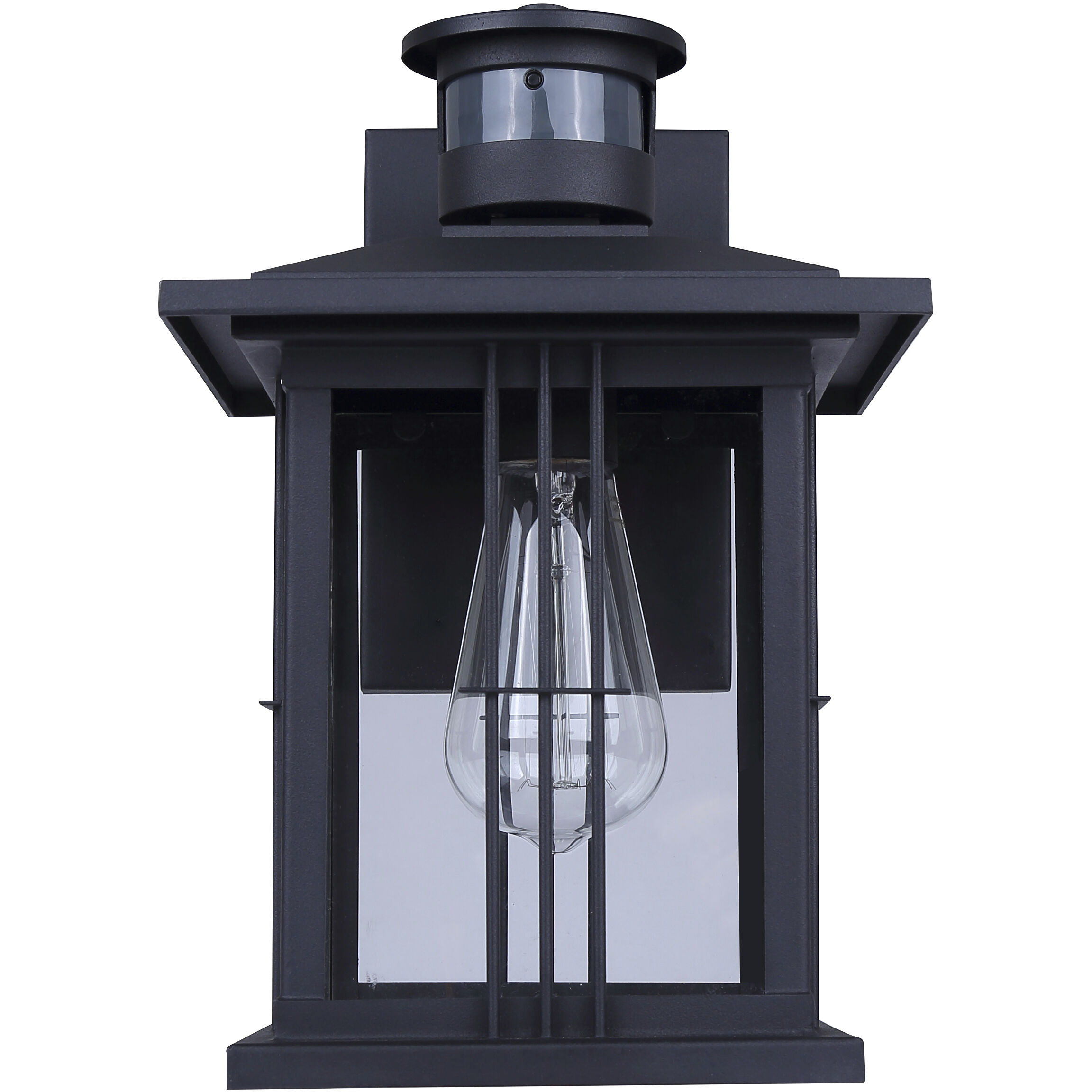Grant 1 Light 12 inch Black Outdoor Wall Lantern