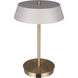 Jessa 14 inch 16.00 watt Gold Table Lamp Portable Light in Gray Metal