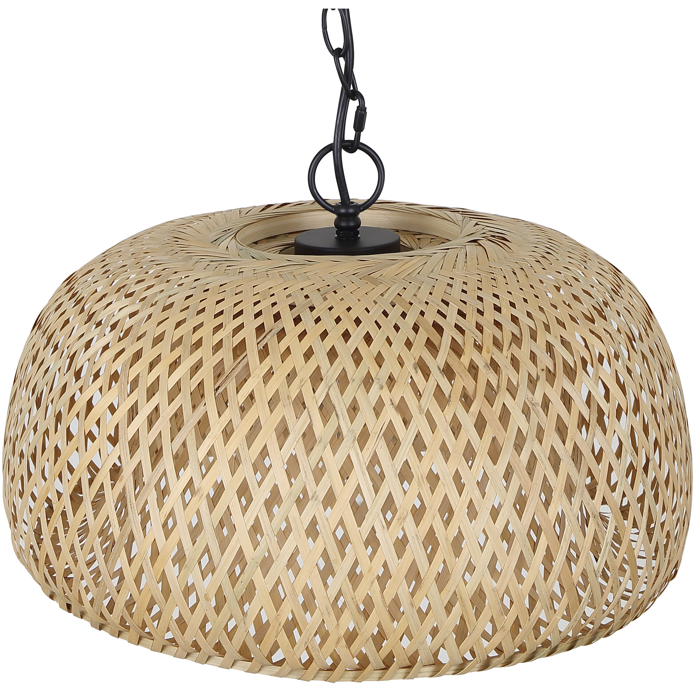 Hanoi 1 Light 18 inch Black Pendant Ceiling Light