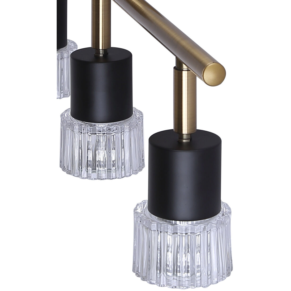 Elsee 3 Light Black/Gold Track Lighting Ceiling Light