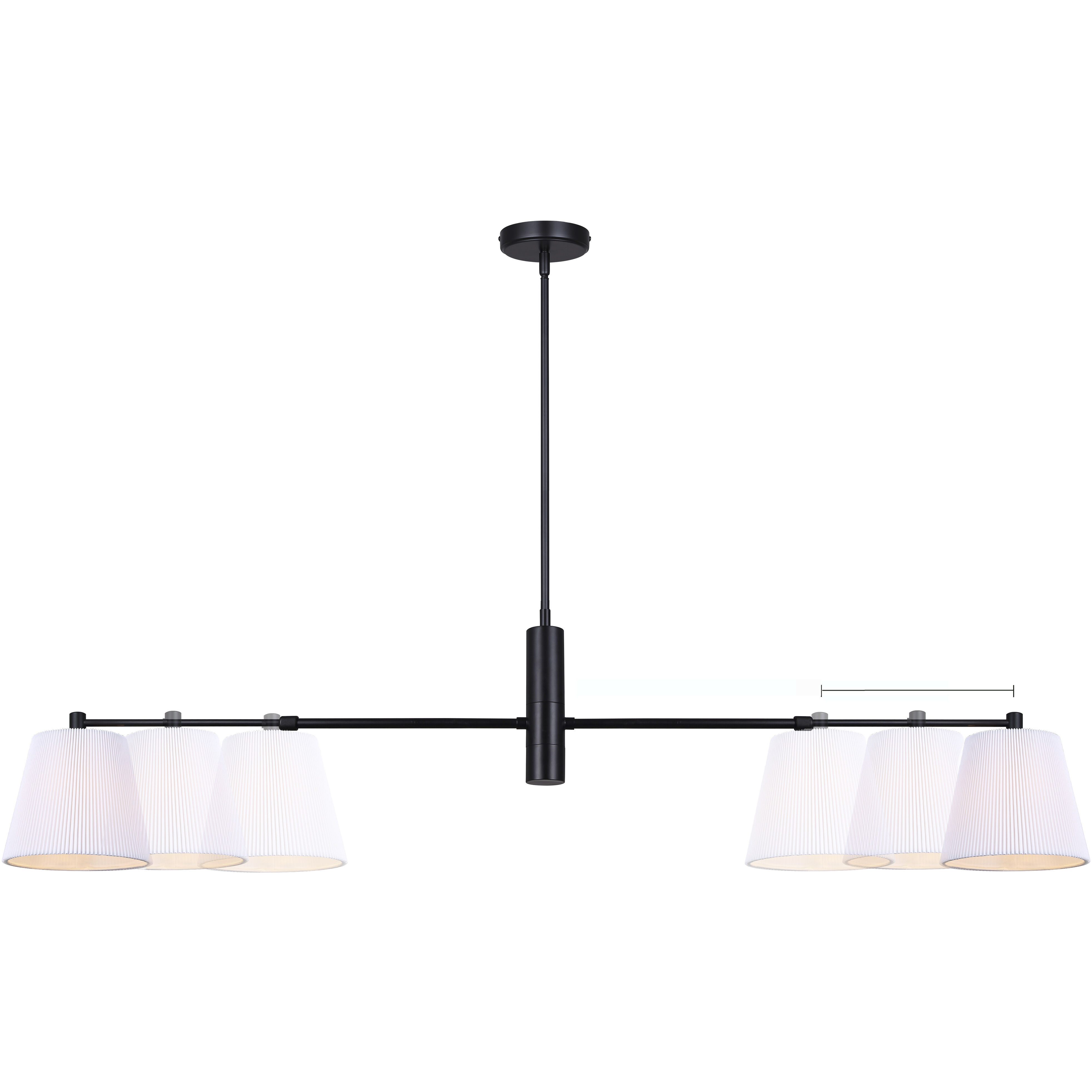 Aspen 2 Light 15.5 inch Black Pendant Ceiling Light