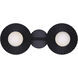 Payton 2 Light 20 inch Black Vanity Light Wall Light
