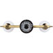 Madison 2 Light 21.38 inch Gold Vanity Light Wall Light