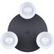 Radley 3 Light Black/White Track Lighting Ceiling Light
