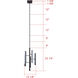 Yavin LED 13.13 inch Black Chandelier Ceiling Light