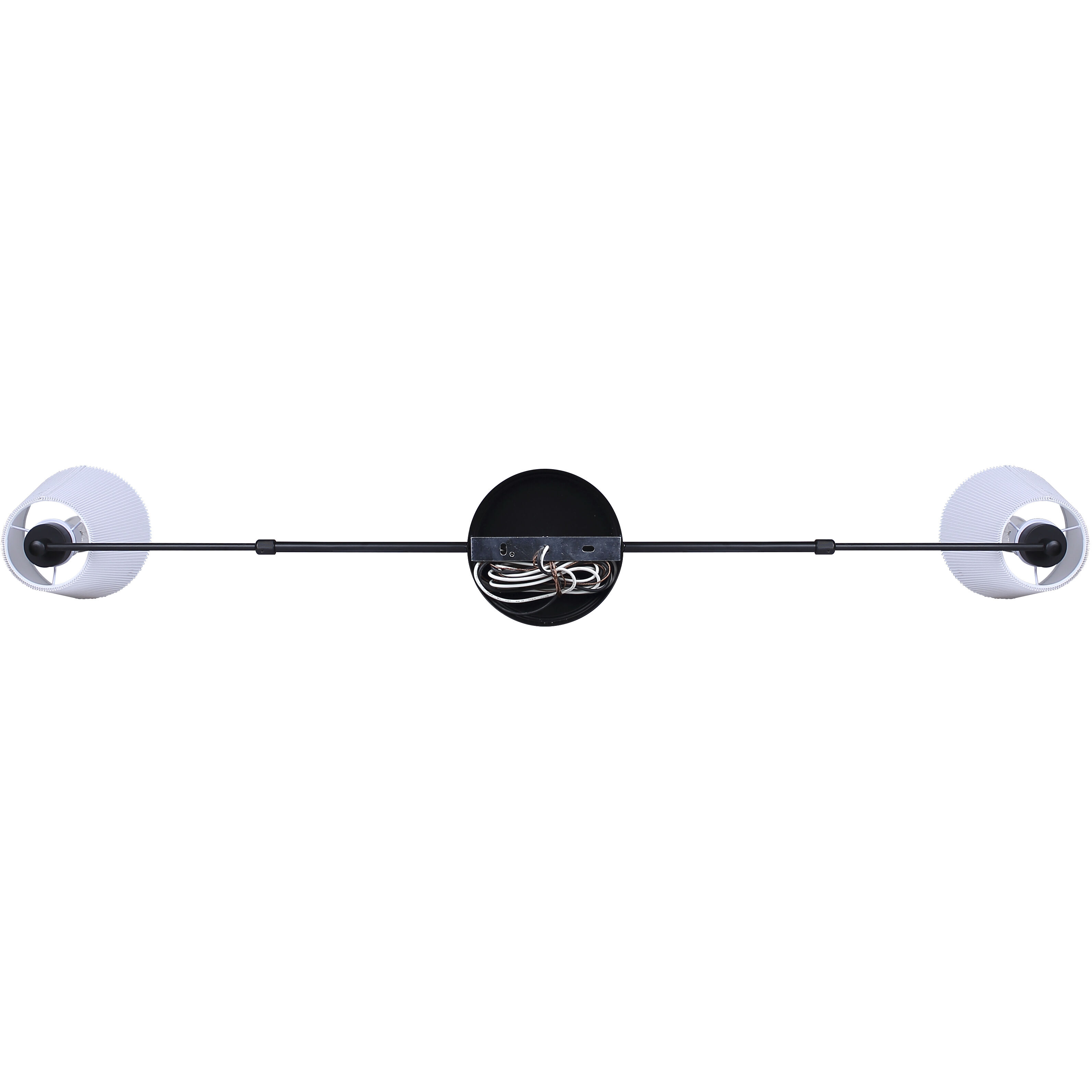 Aspen 2 Light 15.5 inch Black Pendant Ceiling Light