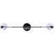 Aspen 2 Light 15.5 inch Black Pendant Ceiling Light