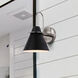 Talia 1 Light 9 inch Brushed Nickel/Matte Black Vanity Light Wall Light