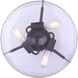 Madison 3 Light 15 inch Oil Rubbed Bronze Semi-Flush Ceiling Light