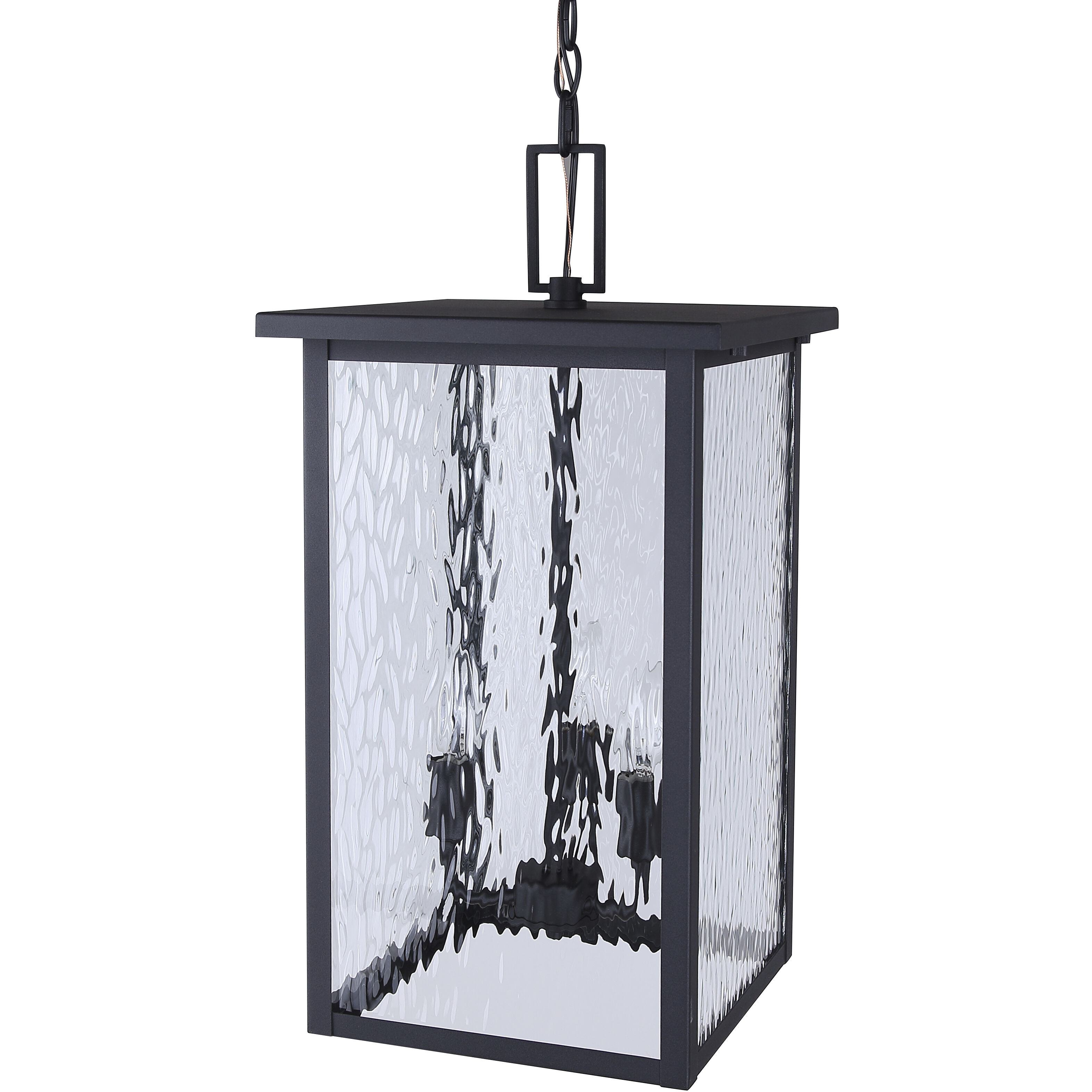 Shana 3 Light 11 inch Black Outdoor Pendant Light