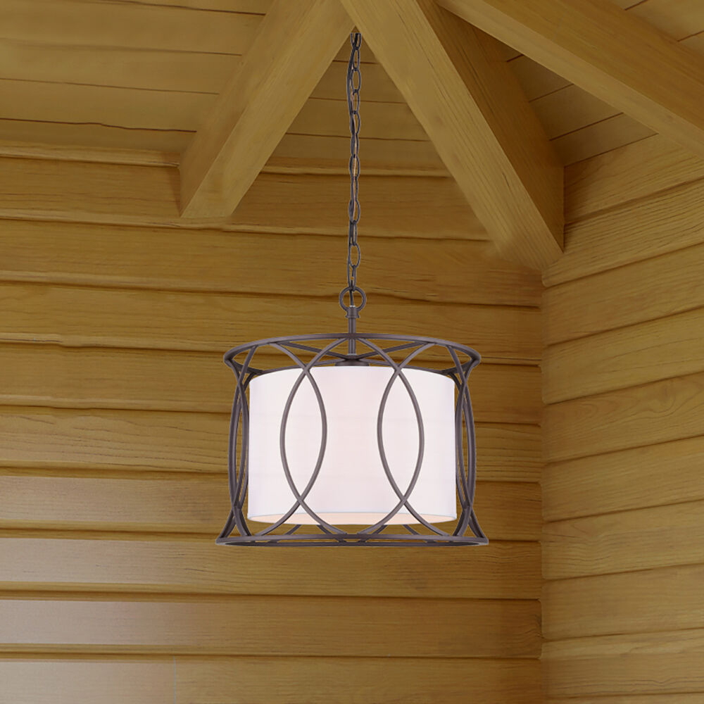 Madison 1 Light 14 inch Oil Rubbed Bronze Pendant Light Ceiling Light