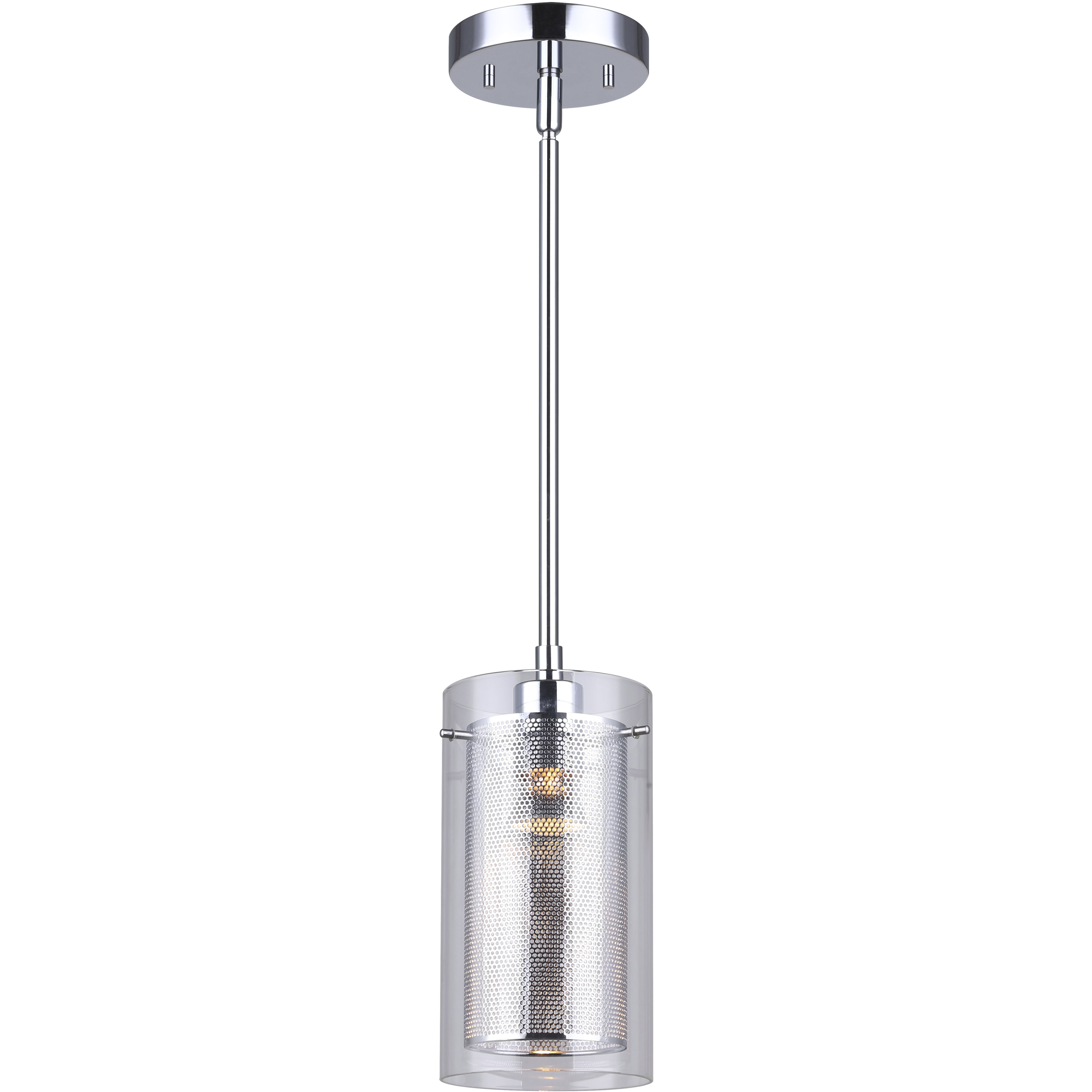 Madison 1 Light 5 inch Chrome Pendant Ceiling Light