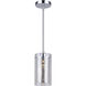 Madison 1 Light 5 inch Chrome Pendant Ceiling Light