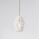 Willow 1 Light 8.5 inch Gold Pendant Ceiling Light