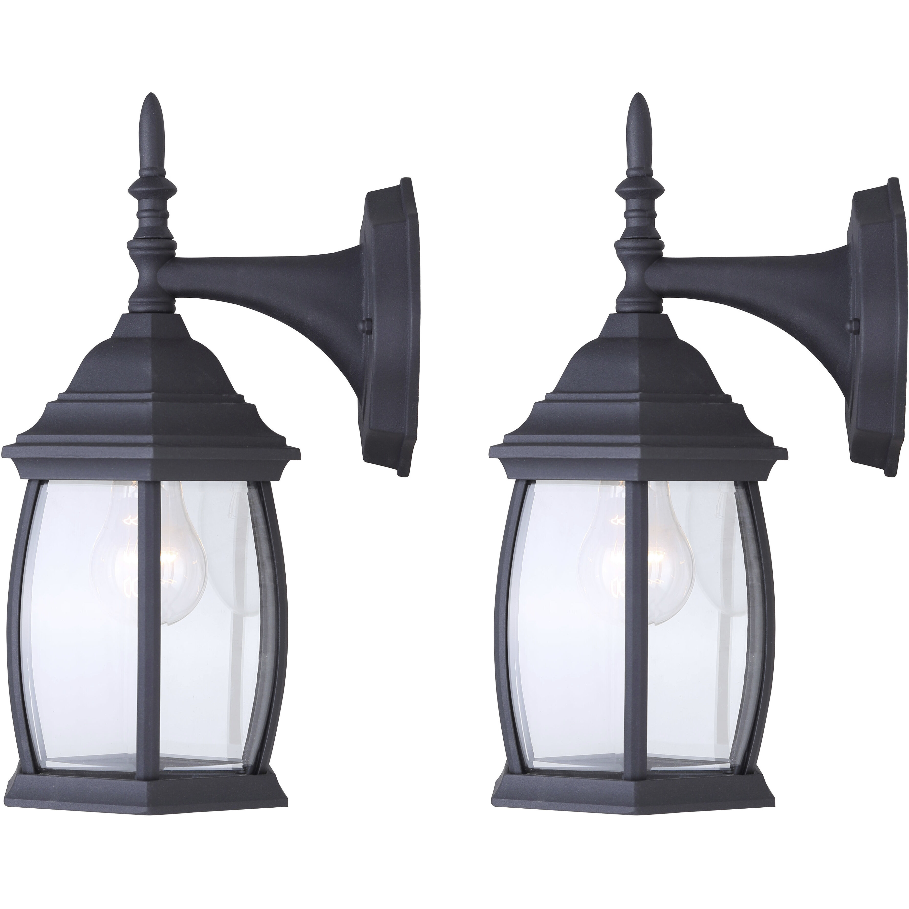 Madison 1 Light 17 inch Black Outdoor Downlight