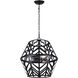 Maud 3 Light 16.5 inch Black Chandelier Ceiling Light