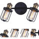 Madison 2 Light Black And Gold Track Ceiling Light