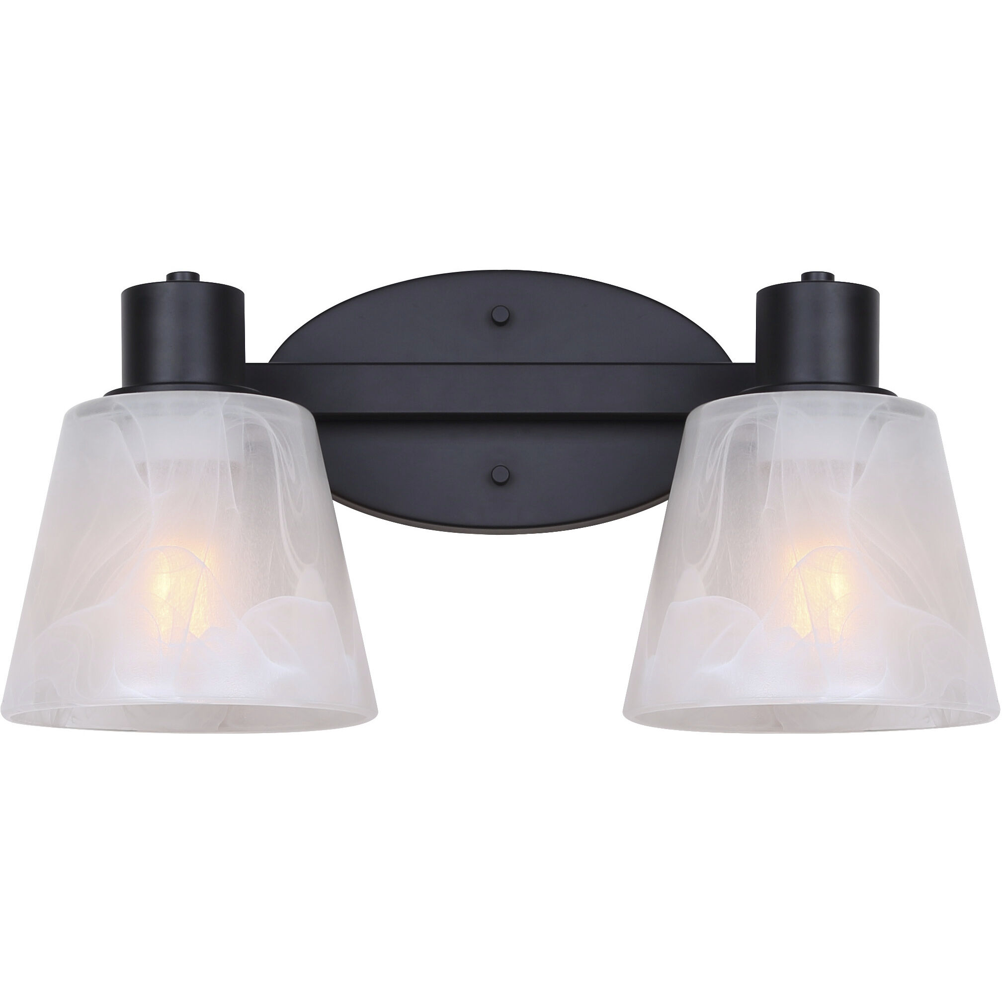 Luelle 2 Light 16 inch Black Vanity Light Wall Light