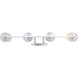 Madison 4 Light 30 inch Brushed Nickel Vanity Light Wall Light
