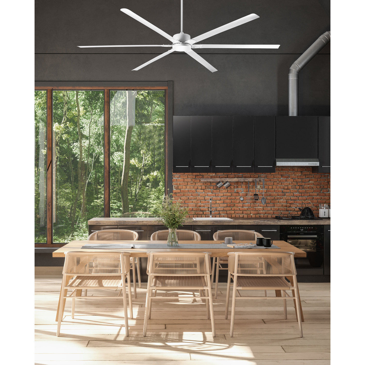 Fanbos 96 inch White Industrial Fan