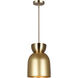 Aurea 1 Light 9 inch Gold Pendant Ceiling Light
