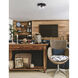 Declan 2 Light 13 inch Matte Black Flush Mount Ceiling Light