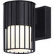 Javon LED 7 inch Black Outdoor Lantern