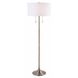 Clara 61 inch 100.00 watt Brushed Nickel Floor Lamp Portable Light