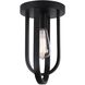 Dilan 1 Light 7 inch Matte Black Flush Mount Ceiling Light