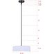 Carmynn LED 16.5 inch Black Chandelier Ceiling Light