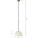 Audrey 1 Light 15 inch Antique Brass Pendant Ceiling Light