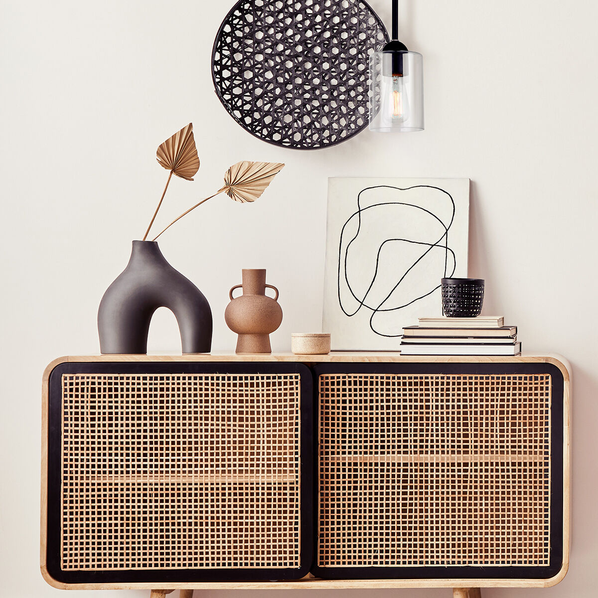 Hampton 1 Light 5 inch Matte Black Pendant Ceiling Light