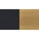 Elsee 2 Light Black/Gold Track Lighting Ceiling Light