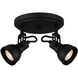Polo 2 Light 8 inch Black Ceiling/Wall Light Ceiling Light