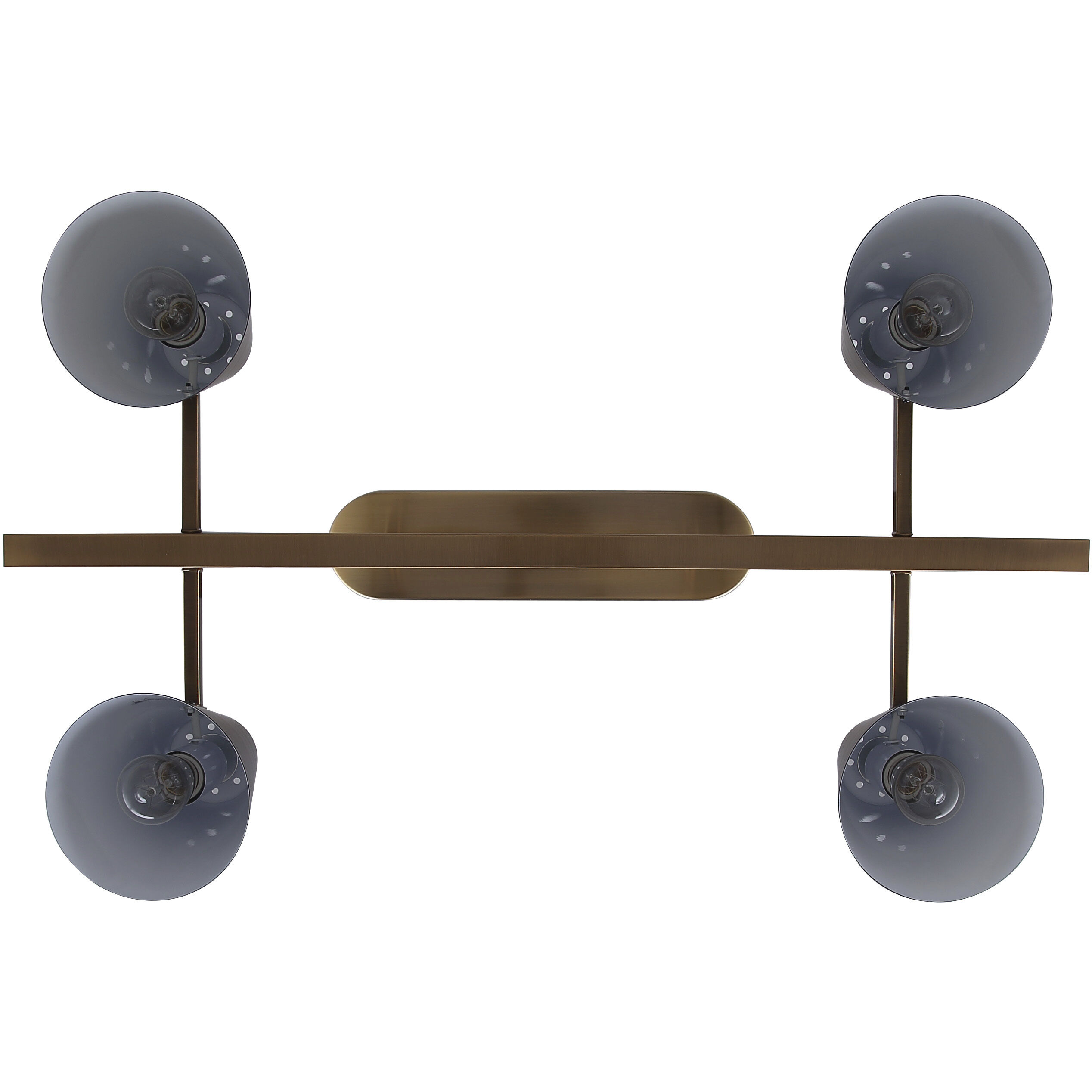 Harken 4 Light 18 inch Matte Black and Gold Pendant Ceiling Light