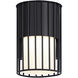 Javon LED 7 inch Black Outdoor Lantern