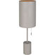 Flint 23 inch 60.00 watt Grey Table Lamp Portable Light