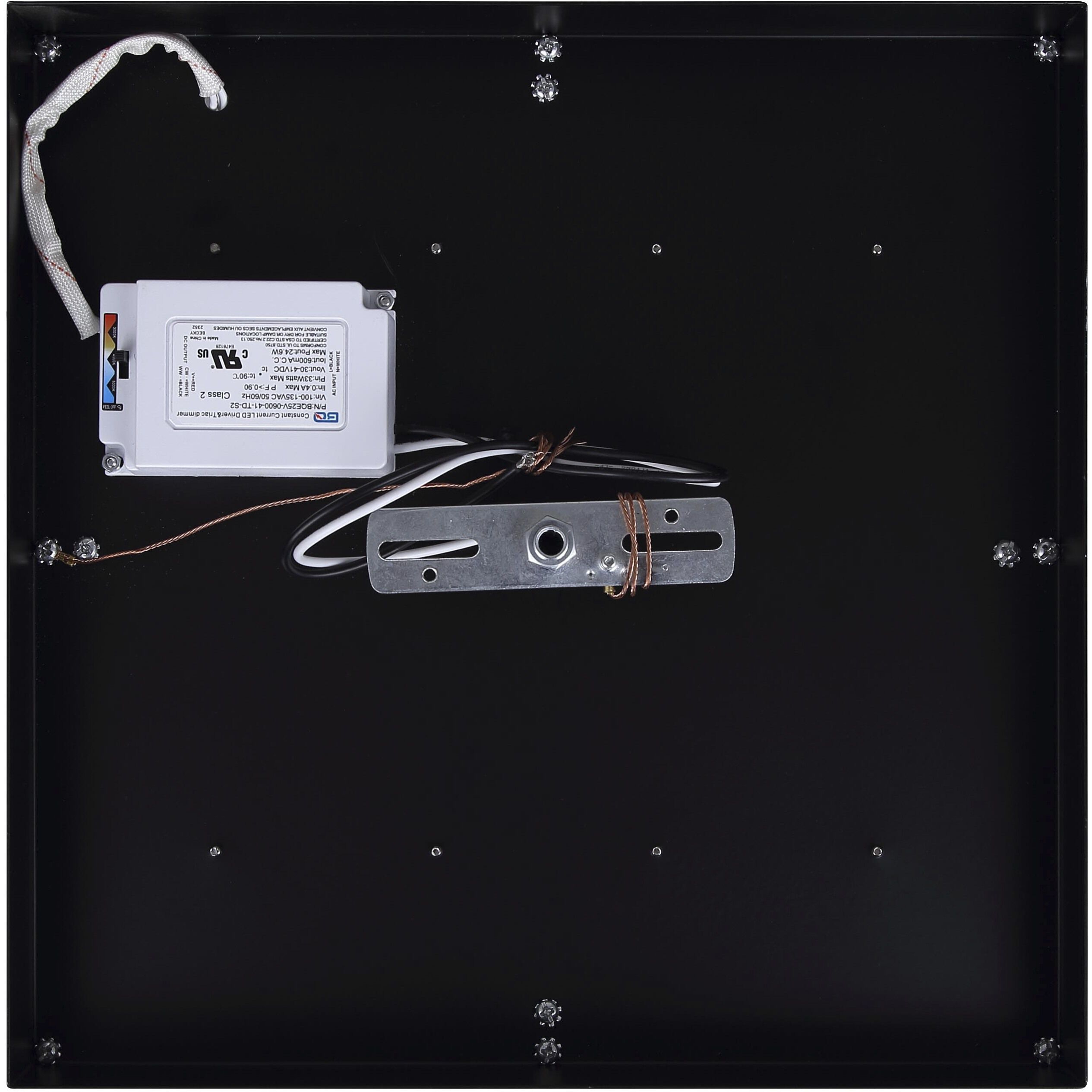 Bretton LED 12 inch Black Flush Mount Ceiling Light